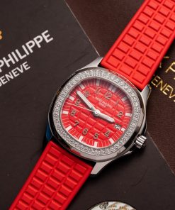Patek Philippe Aquanaut 5067G Replica Watches Red Rubber (4)