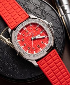 Patek Philippe Aquanaut 5067G Replica Watches Red Rubber (4)