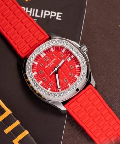 Patek Philippe Aquanaut 5067G Replica Watches Red Rubber (4)