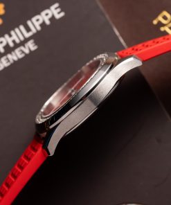 Patek Philippe Aquanaut 5067G Replica Watches Red Rubber (4)