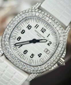 Patek Philippe Aquanaut 5069G Custom Moissanite Diamonds Replica Watch (1)