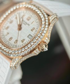Patek Philippe Aquanaut 5069R Custom Moissanite Diamonds Replica Watches (4)