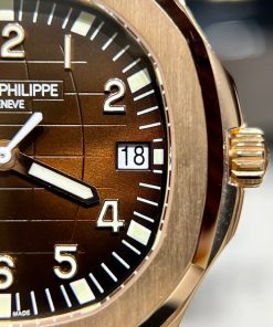 Patek Philippe Aquanaut 5167 18K Gold Wrapped Chocolate Dial 40mm (3)