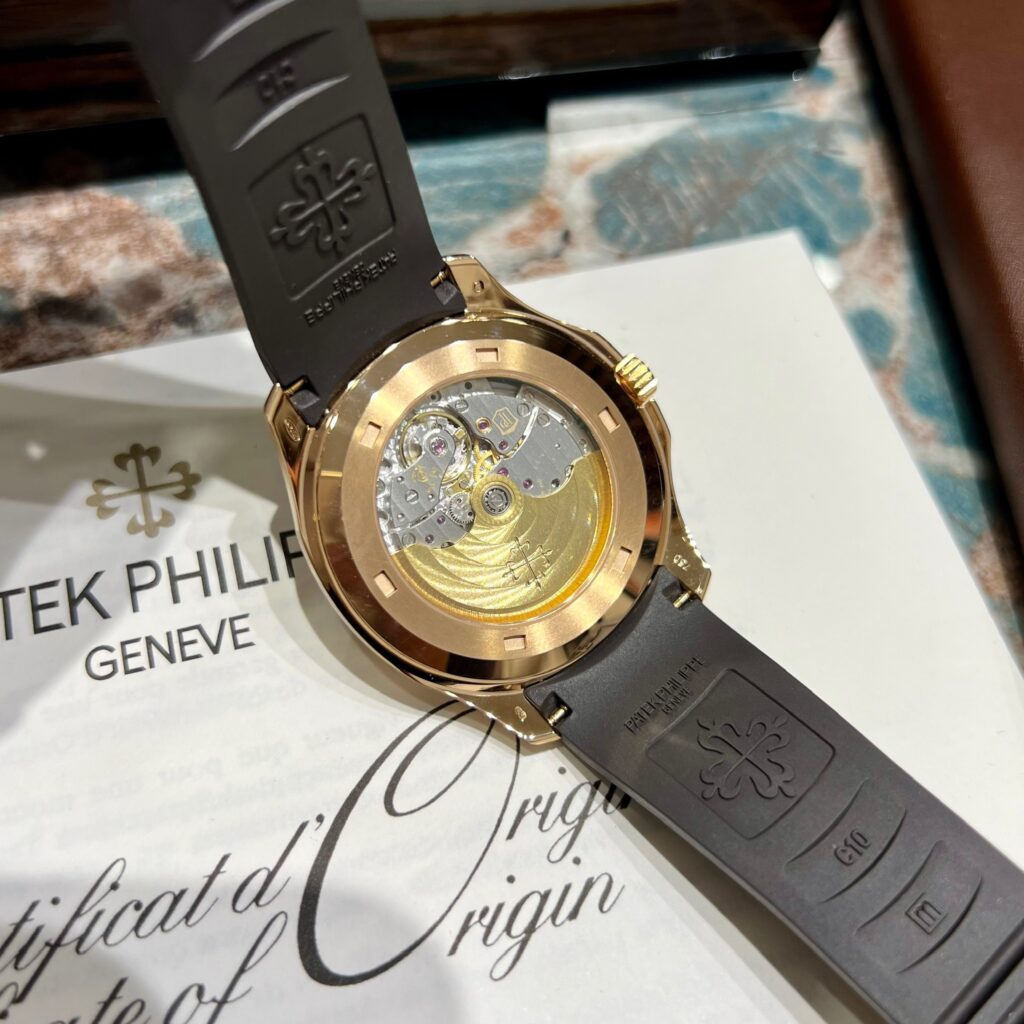 Patek Philippe Aquanaut 5167 18K Gold Wrapped Chocolate Dial 40mm (3)