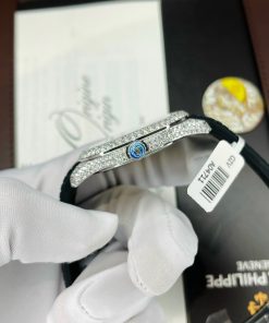 Patek Philippe Aquanaut 5167-300G Customs Moissanite Diamonds Best Replica 40mm (5)