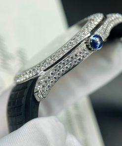 Patek Philippe Aquanaut 5167-300G Customs Moissanite Diamonds Best Replica 40mm (5)