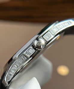 Patek Philippe Aquanaut 5167 Best Replica Watch Custom Moissanite Baguette 40mm (2)