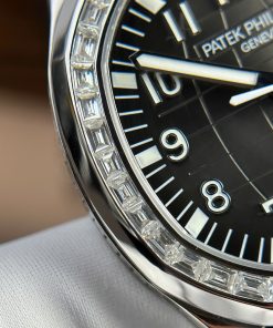 Patek Philippe Aquanaut 5167 Best Replica Watch Custom Moissanite Baguette 40mm (2)