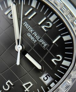 Patek Philippe Aquanaut 5167 Best Replica Watch Custom Moissanite Baguette 40mm (2)