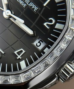 Patek Philippe Aquanaut 5167 Best Replica Watch Custom Moissanite Baguette 40mm (2)
