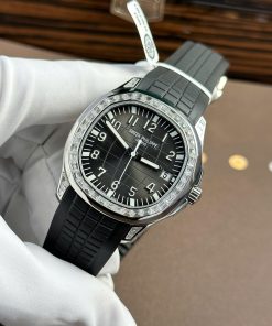 Patek Philippe Aquanaut 5167 Best Replica Watch Custom Moissanite Baguette 40mm (2)