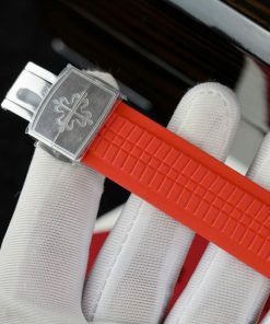 Patek Philippe Aquanaut 5167 Replica 11 Watch Red Rubber Strap 40mm (1)