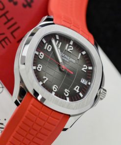 Patek Philippe Aquanaut 5167 Replica 11 Watch Red Rubber Strap 40mm (1)