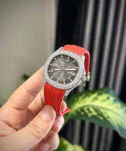 Patek Philippe Aquanaut 5167 Replica Watch Custom Moissanite Diamonds Hong Kong 40mm (2)