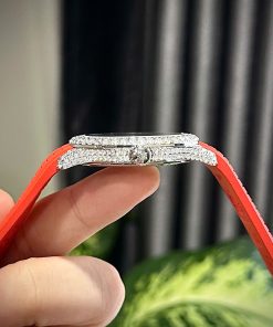 Patek Philippe Aquanaut 5167 Replica Watch Custom Moissanite Diamonds Hong Kong 40mm (2)