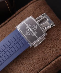 Patek Philippe Aquanaut 5168G Customs Moissanite Baguette Diamonds 42mm (1)