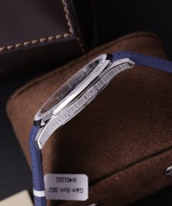 Patek Philippe Aquanaut 5168G Customs Moissanite Baguette Diamonds 42mm (1)