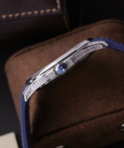 Patek Philippe Aquanaut 5168G Customs Moissanite Baguette Diamonds 42mm (1)