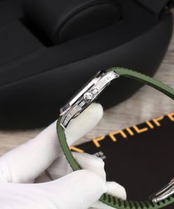 Patek Philippe Aquanaut 5168G Diamonds Baguette Replica GR Factory 42mm (2)