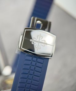 Patek Philippe Aquanaut 5168G Replica Watches Blue Rubber GR Factory (1)