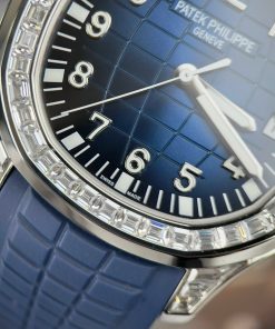 Patek Philippe Aquanaut 5168G Replica Watches Blue Rubber GR Factory (1)