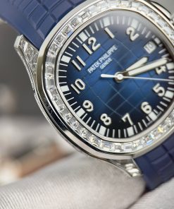 Patek Philippe Aquanaut 5168G Replica Watches Blue Rubber GR Factory (1)