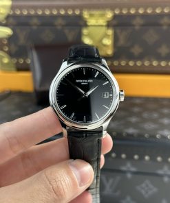 Patek Philippe Calatrava 5227G Black Dial Best Replica Watch 3K Factory 39mm (1)