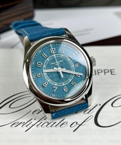 Patek Philippe Calatrava 6007A Replica Watches Blue Color 40mm (1)