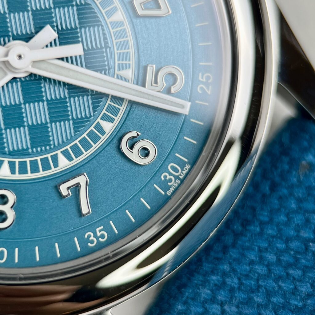 Patek Philippe Calatrava 6007A Replica Watches Blue Color 40mm (1)