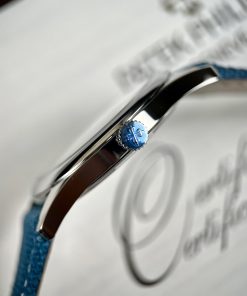 Patek Philippe Calatrava 6007A Replica Watches Blue Color 40mm (1)