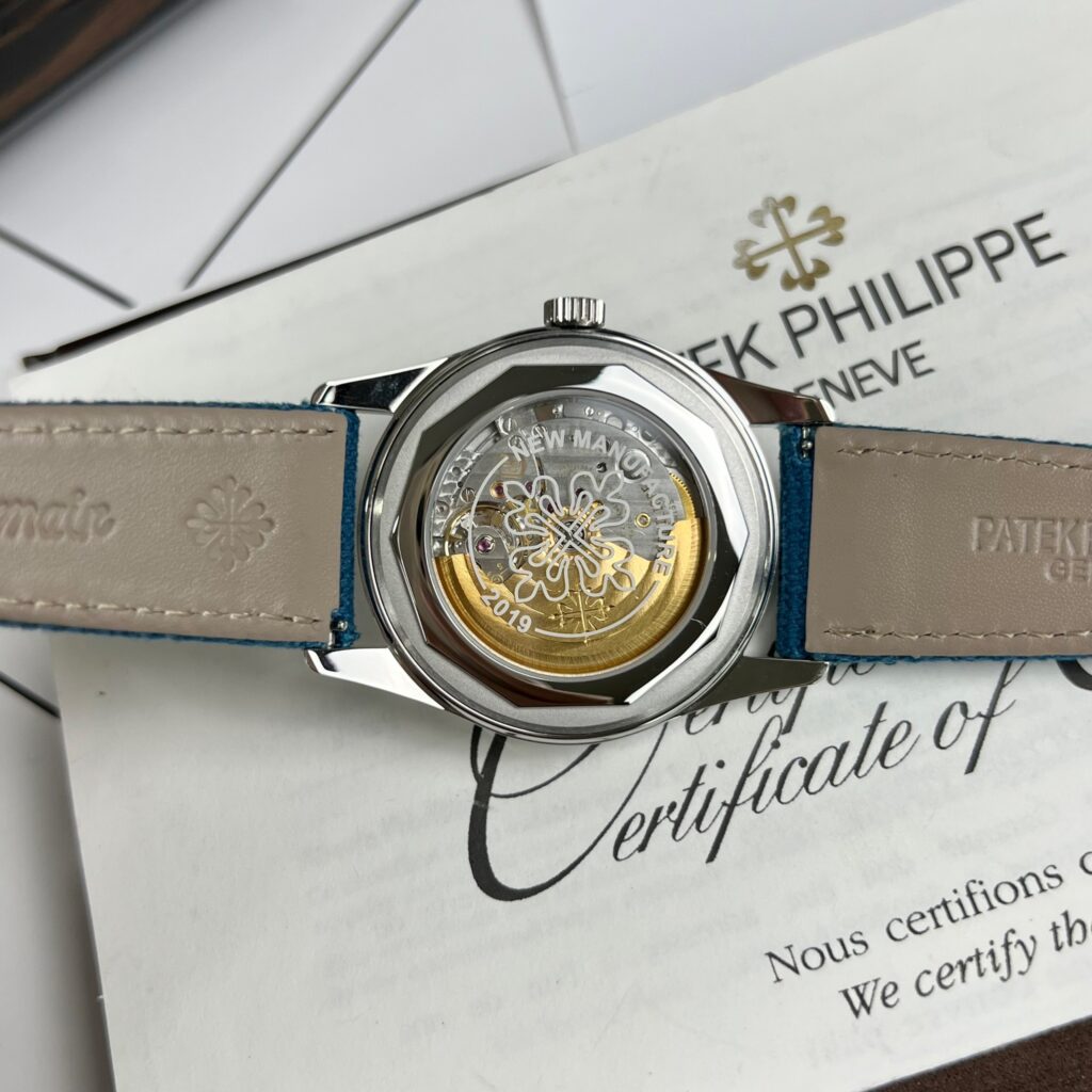 Patek Philippe Calatrava 6007A Replica Watches Blue Color 40mm (9)