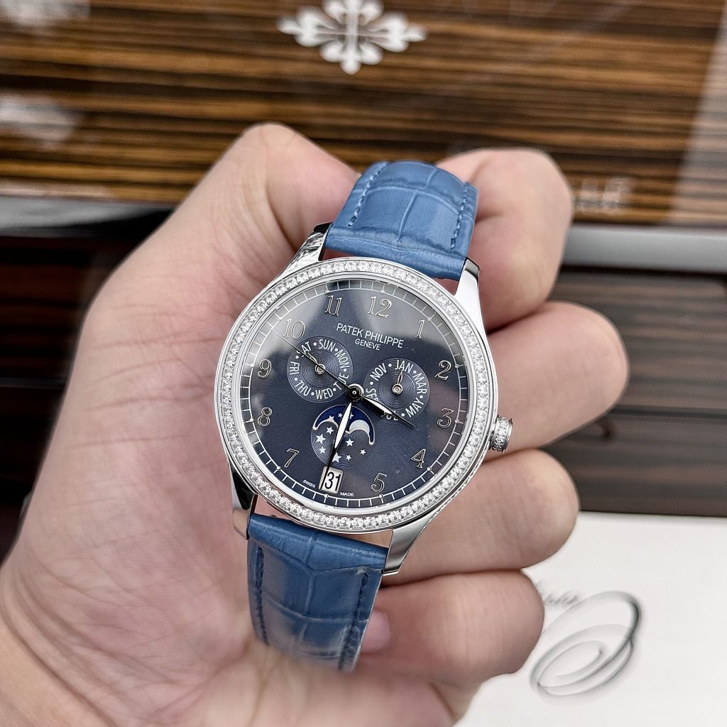 Patek Philippe Complications 4947G Blue Dial Best Replica 38mm (2)
