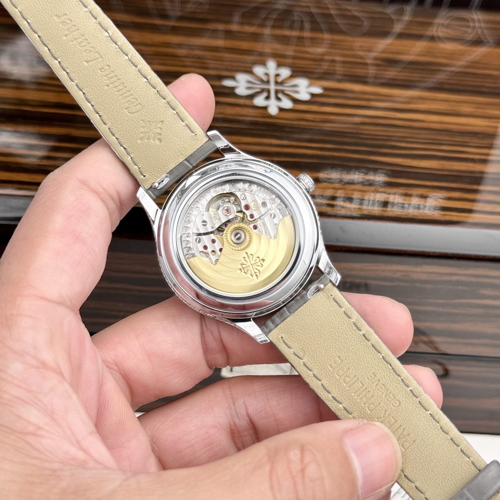 Patek Philippe Complications 4947G Gray Leather Strap Best Replica 38mm (2)