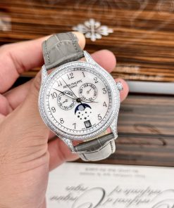 Patek Philippe Complications 4947G Gray Leather Strap Best Replica 38mm (2)