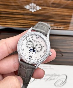 Patek Philippe Complications 4947G Gray Leather Strap Best Replica 38mm (2)