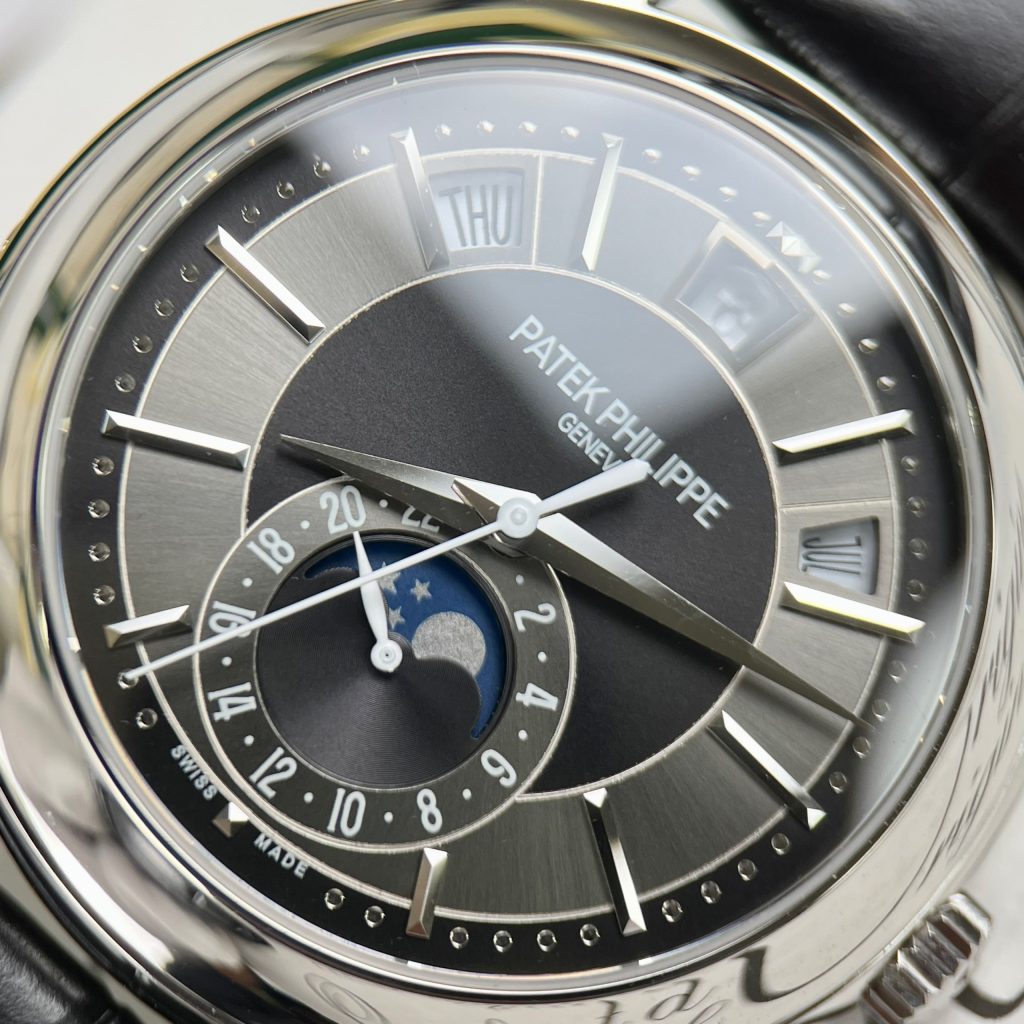 Patek Philippe Complications 5205G Gray Dial Best Replica Watch 40mm (9)