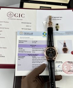 Patek Philippe Complications 5205R 18K Gold Wrapped Black Dial 40mm (9)