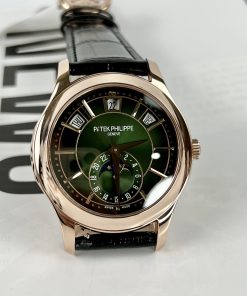 Patek Philippe Complications 5205R 18K Gold Wrapped Green Dial 40mm (9)