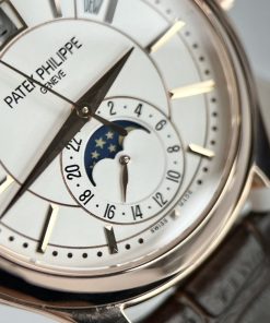 Patek Philippe Complications 5205R Gold Wrapped Brown Leather Strap 40mm (2)