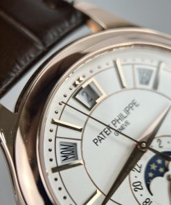 Patek Philippe Complications 5205R Gold Wrapped Brown Leather Strap 40mm (2)