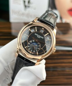 Patek Philippe Complications 5205R Rose Gold Replica Watch Leather Strap 40mm (1)