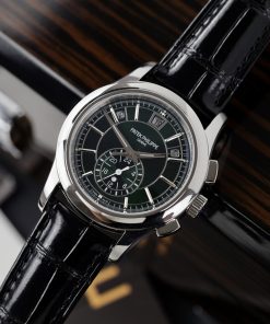 Patek Philippe Complications 5905G Green Dial Replica Watch 42mm (1)