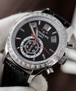 Patek Philippe Complications 5961G Black Dial Replica Watch TW Factory (1)