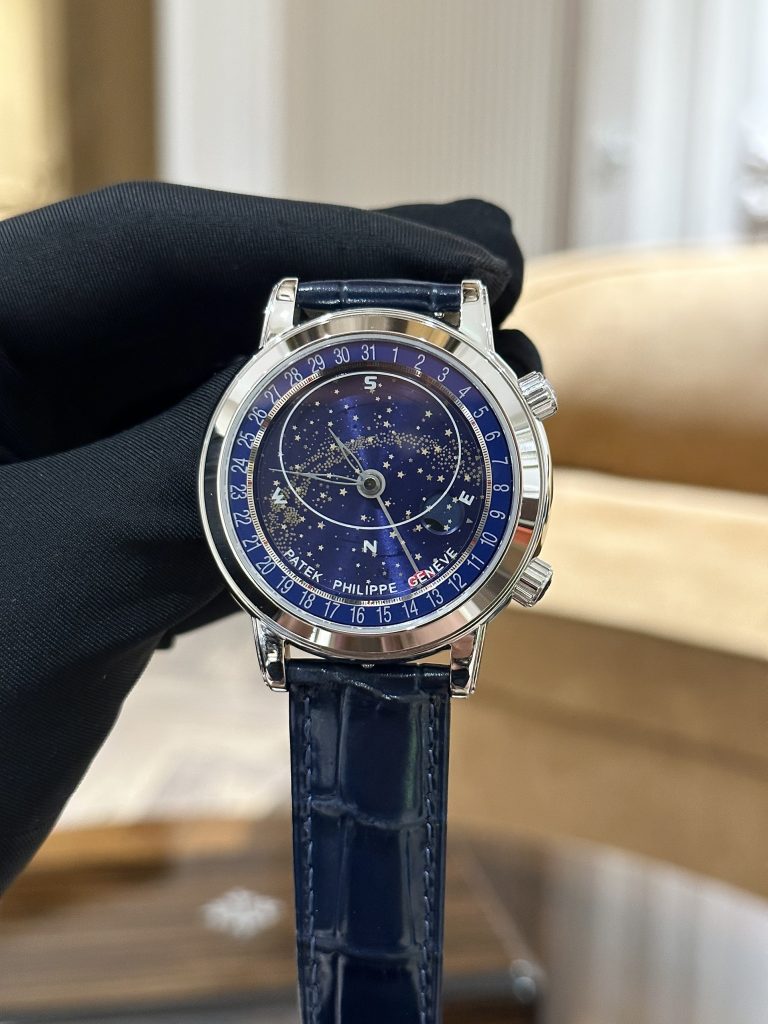 Patek Philippe Complications 6102 Replica Watches Blue Dial 44mm (6)