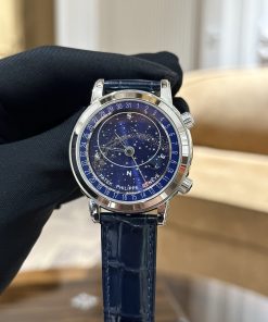 Patek Philippe Complications 6102 Replica Watches Blue Dial 44mm (6)
