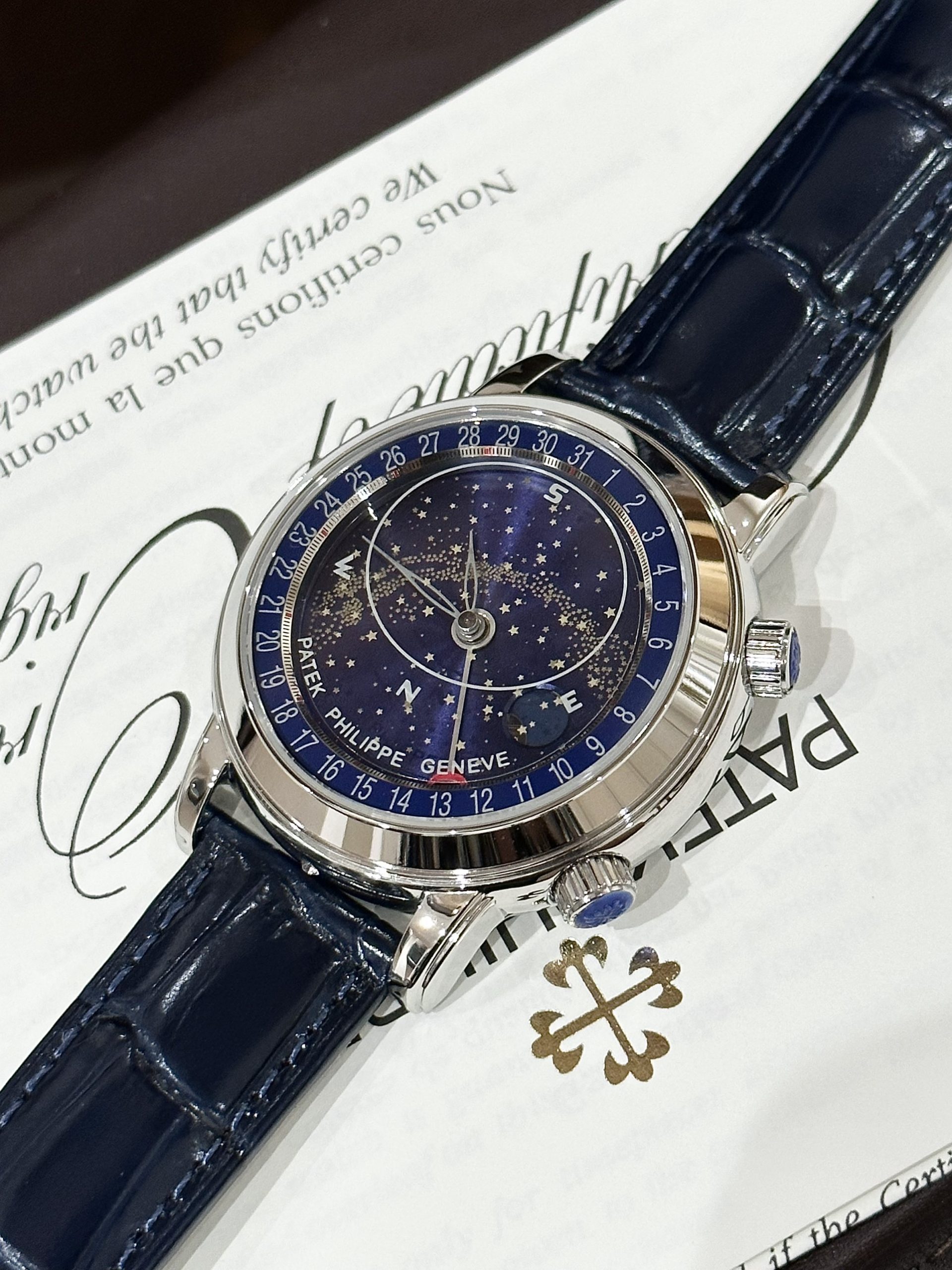 Patek Philippe Complications 6102 Replica Watches Blue Dial 44mm (5) Patek Philippe Complications 6102 Replica Watches Blue Dial 44mm (6)