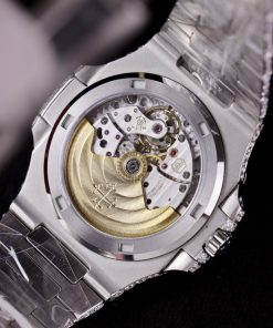Patek Philippe Iced Out Customs Full Moissanite Diamonds Nautilus 5719 Best Quality 40mm (10)