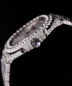 Patek Philippe Iced Out Customs Full Moissanite Diamonds Nautilus 5719 Best Quality 40mm (1)