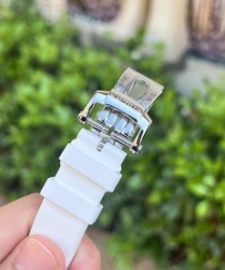 Patek Philippe Nautilus 5711 Blue Replica Watches White Rubber Strap 40mm (1)