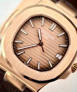 Patek Philippe Nautilus 5711 Chocolate Dial Leather Strap 3K Factory 40mm (2)